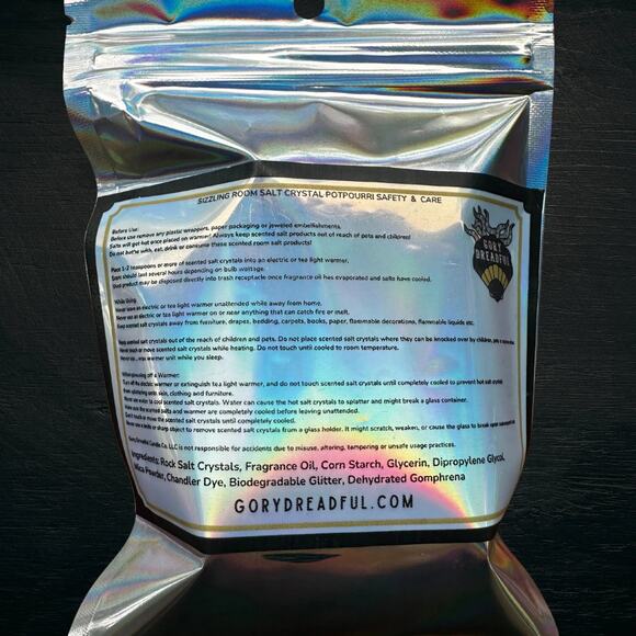 Creature Feature Sizzling Room Salt: Cedar Leather Sandal Floral Musk Scent - Picture 9 of 11